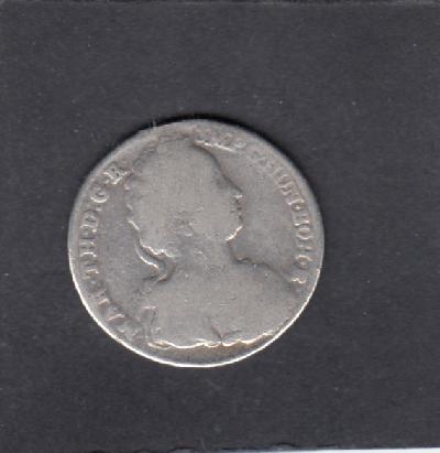 Beschrijving: 1/4 Ducaton MARIA THERESIA